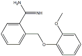 2-[(2-methoxyphenoxy)methyl]benzenecarboximidamide 结构式