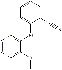 2-[(2-methoxyphenyl)amino]benzonitrile 结构式