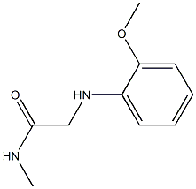 2-[(2-methoxyphenyl)amino]-N-methylacetamide 结构式