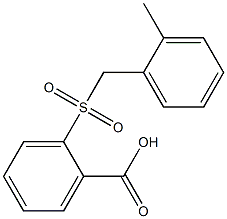 2-[(2-methylbenzyl)sulfonyl]benzoic acid 结构式