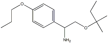 2-[(2-methylbutan-2-yl)oxy]-1-(4-propoxyphenyl)ethan-1-amine 结构式