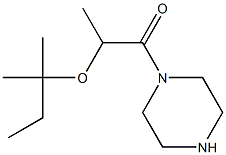 2-[(2-methylbutan-2-yl)oxy]-1-(piperazin-1-yl)propan-1-one 结构式