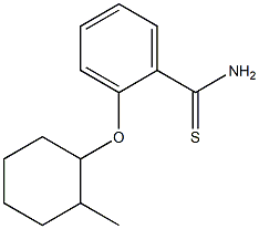 2-[(2-methylcyclohexyl)oxy]benzene-1-carbothioamide 结构式