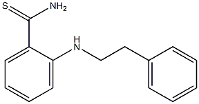 2-[(2-phenylethyl)amino]benzene-1-carbothioamide 结构式