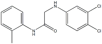 2-[(3,4-dichlorophenyl)amino]-N-(2-methylphenyl)acetamide 结构式