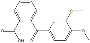 2-[(3,4-dimethoxyphenyl)carbonyl]benzoic acid 结构式