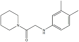 2-[(3,4-dimethylphenyl)amino]-1-(piperidin-1-yl)ethan-1-one 结构式