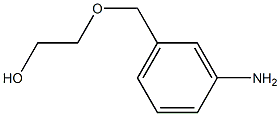 2-[(3-aminophenyl)methoxy]ethan-1-ol 结构式