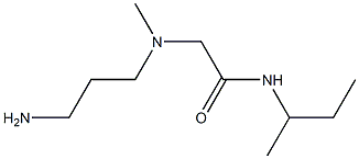 2-[(3-aminopropyl)(methyl)amino]-N-(butan-2-yl)acetamide 结构式