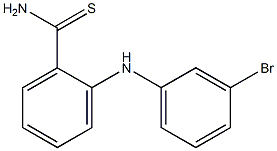 2-[(3-bromophenyl)amino]benzene-1-carbothioamide 结构式