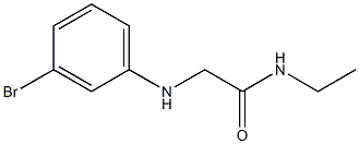 2-[(3-bromophenyl)amino]-N-ethylacetamide 结构式
