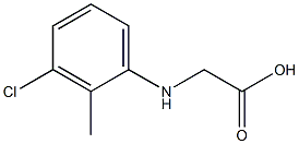 2-[(3-chloro-2-methylphenyl)amino]acetic acid 结构式