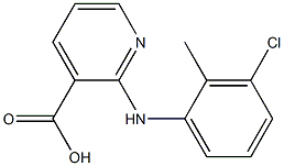 2-[(3-chloro-2-methylphenyl)amino]pyridine-3-carboxylic acid 结构式