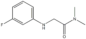 2-[(3-fluorophenyl)amino]-N,N-dimethylacetamide 结构式