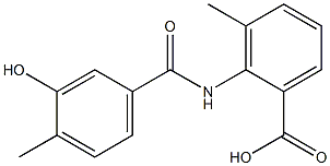 2-[(3-hydroxy-4-methylbenzoyl)amino]-3-methylbenzoic acid 结构式