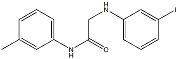 2-[(3-iodophenyl)amino]-N-(3-methylphenyl)acetamide 结构式