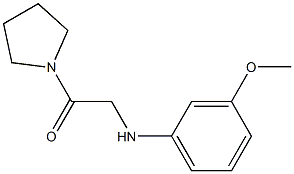 2-[(3-methoxyphenyl)amino]-1-(pyrrolidin-1-yl)ethan-1-one 结构式