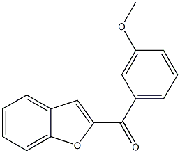 2-[(3-methoxyphenyl)carbonyl]-1-benzofuran 结构式