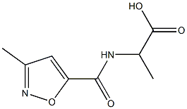 2-[(3-methyl-1,2-oxazol-5-yl)formamido]propanoic acid 结构式