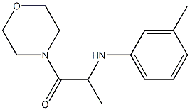 2-[(3-methylphenyl)amino]-1-(morpholin-4-yl)propan-1-one 结构式