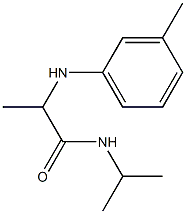 2-[(3-methylphenyl)amino]-N-(propan-2-yl)propanamide 结构式