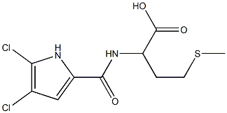 2-[(4,5-dichloro-1H-pyrrol-2-yl)formamido]-4-(methylsulfanyl)butanoic acid 结构式