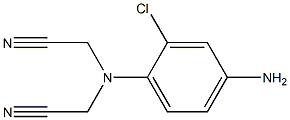 2-[(4-amino-2-chlorophenyl)(cyanomethyl)amino]acetonitrile 结构式