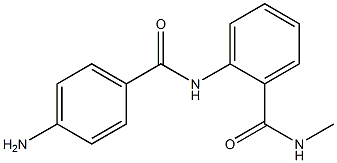 2-[(4-aminobenzoyl)amino]-N-methylbenzamide 结构式