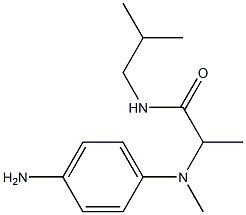 2-[(4-aminophenyl)(methyl)amino]-N-(2-methylpropyl)propanamide 结构式