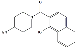 2-[(4-aminopiperidin-1-yl)carbonyl]-1-naphthol 结构式