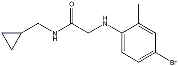 2-[(4-bromo-2-methylphenyl)amino]-N-(cyclopropylmethyl)acetamide 结构式