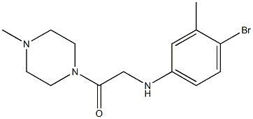 2-[(4-bromo-3-methylphenyl)amino]-1-(4-methylpiperazin-1-yl)ethan-1-one 结构式