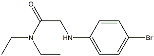2-[(4-bromophenyl)amino]-N,N-diethylacetamide 结构式