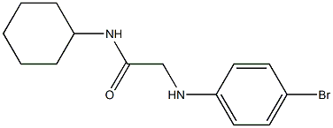 2-[(4-bromophenyl)amino]-N-cyclohexylacetamide 结构式