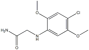 2-[(4-chloro-2,5-dimethoxyphenyl)amino]acetamide 结构式