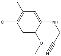 2-[(4-chloro-2-methoxy-5-methylphenyl)amino]acetonitrile 结构式