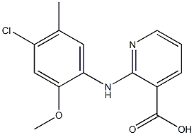 2-[(4-chloro-2-methoxy-5-methylphenyl)amino]pyridine-3-carboxylic acid 结构式