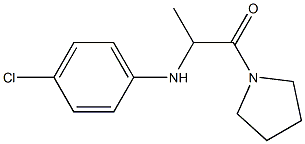 2-[(4-chlorophenyl)amino]-1-(pyrrolidin-1-yl)propan-1-one 结构式