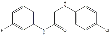 2-[(4-chlorophenyl)amino]-N-(3-fluorophenyl)acetamide 结构式