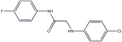 2-[(4-chlorophenyl)amino]-N-(4-fluorophenyl)acetamide 结构式