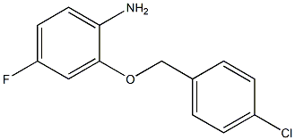 2-[(4-chlorophenyl)methoxy]-4-fluoroaniline 结构式