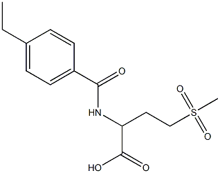 2-[(4-ethylphenyl)formamido]-4-methanesulfonylbutanoic acid 结构式