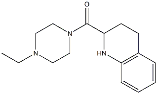 2-[(4-ethylpiperazin-1-yl)carbonyl]-1,2,3,4-tetrahydroquinoline 结构式