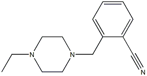 2-[(4-ethylpiperazin-1-yl)methyl]benzonitrile 结构式