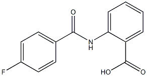 2-[(4-fluorobenzoyl)amino]benzoic acid 结构式