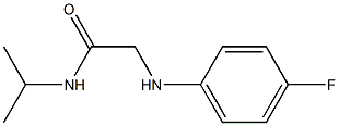 2-[(4-fluorophenyl)amino]-N-(propan-2-yl)acetamide 结构式