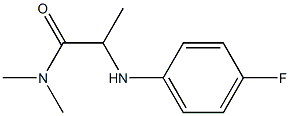 2-[(4-fluorophenyl)amino]-N,N-dimethylpropanamide 结构式