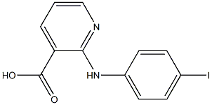 2-[(4-iodophenyl)amino]pyridine-3-carboxylic acid 结构式