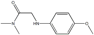 2-[(4-methoxyphenyl)amino]-N,N-dimethylacetamide 结构式