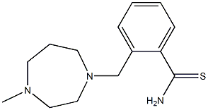 2-[(4-methyl-1,4-diazepan-1-yl)methyl]benzene-1-carbothioamide 结构式